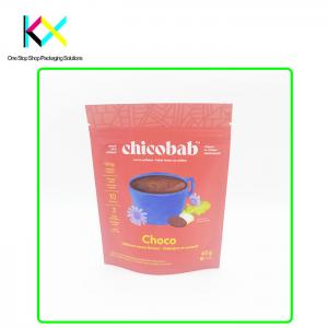 China Plastic Matte Heat Seal Packaging Bags 60g Printed Resealable Pouches on sale