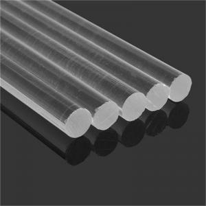 China Edge Polishing Solid Clear Acrylic Rod Cast Acrylic Rods Scratch Resistant on sale