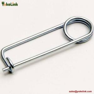 China Stainless steel Spring Wire Coiled Tension Safety Pin, Diaper Pin Zinc Finish Safety Pin Wire on sale