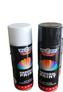  Fast Dry 65*158mm Black Lacquer Spray Paint Aerosol Acrylic Based Manufactures
