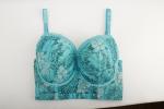Hot Selling Underwear polyester spandex Womens Lingerie florwers print Bra with