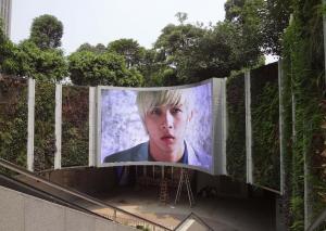  Large Outdoor Led Display Screens , P16 Arc Shaped Led Display Boards Soft Image Manufactures