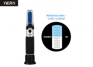  1.435-1.520Nd Optical Refractometer For Oil Testing , Hand Held Brix Refractometer Manufactures