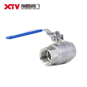 China 2PC Threaded Manual Ball Valve Stainless Steel Bidirectional Flow Direction Versatile on sale