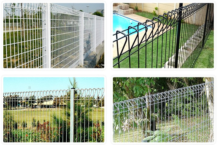 White Color No Sharp BRC Mesh Fence Hot Dipped Galvanised