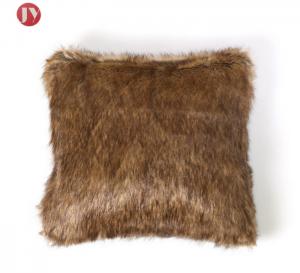  Soft Fluffy two-tones Faux Fur throw pillow covers cushion case luxury series for livingroom OEM Accepted Wash Label Manufactures