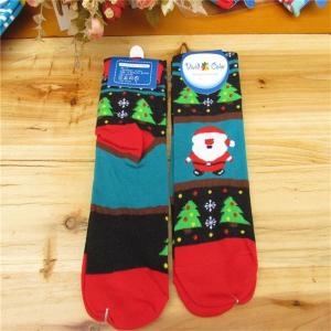 China Lovely cartoon christmas patterned design cozy cotton manufacturer socks for women on sale