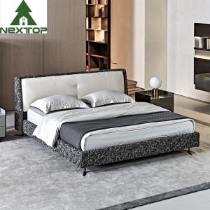  Villa Upscale Bedroom Sets Home Modern Simple Fabric Upholstered Bed Manufactures