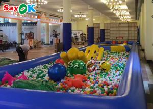  Inflatable Ball Game Blue Inflatable Water Pool For Advertising / Blow Up Swimming Pool Manufactures