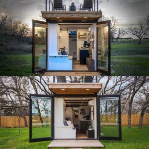 China 40Ft Luxury Tiny Wooden Prefab House Contain Living Two Storey Container Prefabricated Home Buildings Cabins Apartment on sale