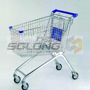 China Convenient Pharmacy / Supermarket Shopping Trolley Air Bubble Film Packing on sale