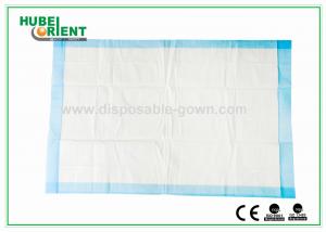  Non Woven Hospital Disposable Products White Blue Disposable Bed Pads , Free Samples Manufactures
