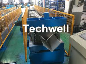  Customized Cold Roll Forming Machine With Manual Decoiler For Making Roof Ridge Cap , Ridge Flashing Manufactures