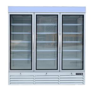  Commercial Upright Glass Door Freezer Fridge With Plug - In Secop Compressor Manufactures