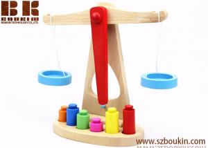  10*23.5*24.5cm Preschool Education Toys Making Kids Educational And Happy Wooden Balance scales Manufactures