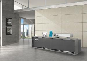  Melamine Contemporary Reception Desks , Standing Reception Desk Easy Modern Manufactures