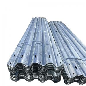 China 550-600g/m2 Zinc Coating Steel Beam Rail Guard for W Beam Highway Guardrail Q235 Q345 on sale