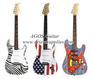  39&quot; Electric Guitar - &quot;Fender Stratocaster &quot; style with zebra decal AG39-ST3 Manufactures