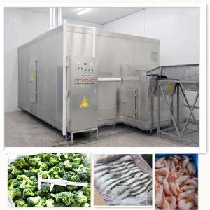  500kg/H Frozen French Fries Machine Tunnel Refrigeration SUS304 Manufactures