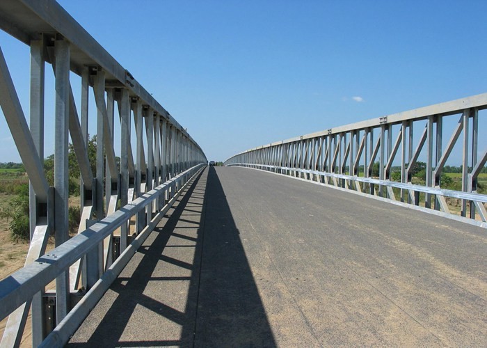 Material Q420qc,Q355 Steel Deck Bridge Prefabricated Steel Bridges