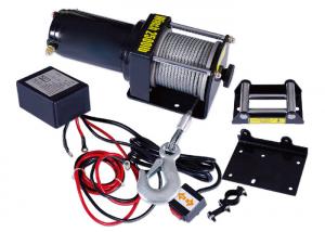 China Single Line 2500 lbs Electric ATV Winch , Portable Cable Winch on sale