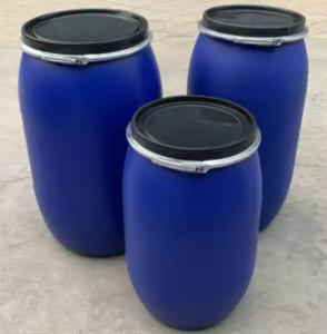 China 200L Plastic Barrel Drum With Lid Multifunction High Density PP Oil Drum​ on sale