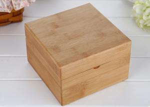  Natural Color Custom Bamboo Boxes , Bamboo Essential Oil Box Gift Packaging Wooden Box Manufactures