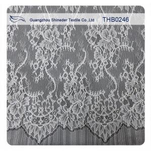  Nylon Fashion Bridal Chantilly White Lace For Wedding Dresses Manufactures