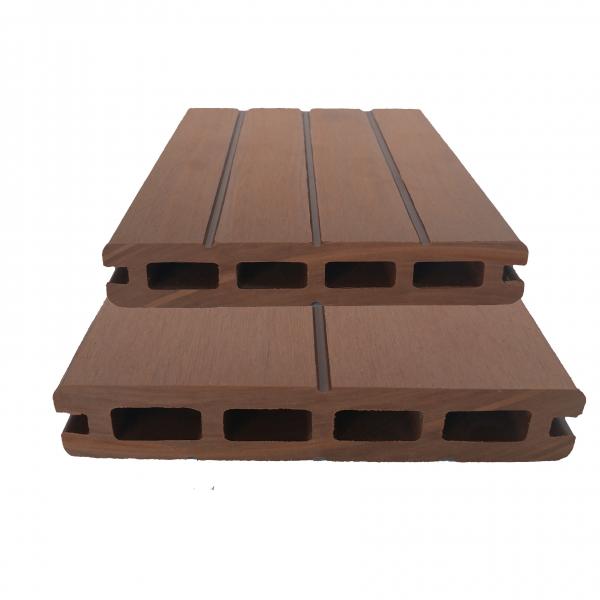Quality hollow co-extruded decking wpc board wood plastic composite decking outdoor wood decking EU popular fashion style for sale