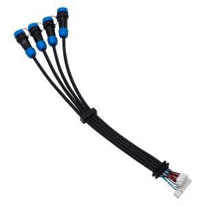  AWG Multi Core Wiring Harness Cables With AMP Tyco JAE Connectors Manufactures