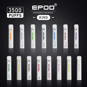 China Wholesale  15 Flavor Disposable Vape Pen 3500 Puffs EPOD KING 5% Nicotine 10ml Smooth Juice Taste on sale