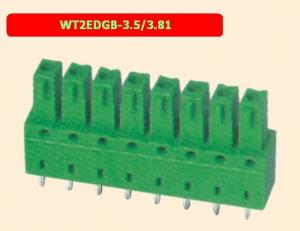  Spring Type Pluggable Terminal Block 3.5 / 3.81 Mm Pitch Connector Manufactures