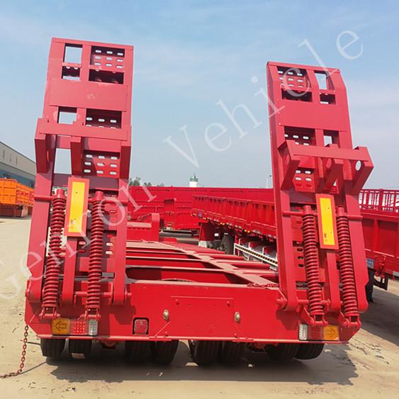 Quality 140 Ton Heavy Duty 4 Lines 8 Axles Low Bed Semi Trailer Truck Carry XE1250 Excavators for sale