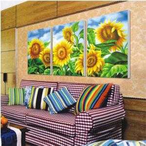 China Wrapped printed canvas printing service flower landscape scenery design / photo on sale
