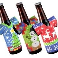  Christmas neoprene beer bottle cap sleeve Christmas beer can cooler Manufactures