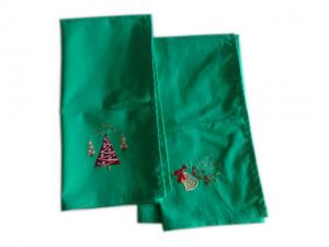  Plain Weave Flat Cotton Tea Towel 50x70cm  Embroidery Christmas Tea Towel Manufactures