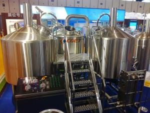 SUS 304 Craft Beer Brewing Equipment 1000L Brewing System With ISO CE Certificated