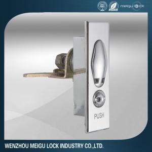 China Chrome Plated Electrical Cabinet Door Lock Magnetic Black Zinc Alloy on sale