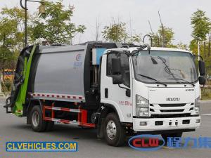  ELF 130hp 7000L ISUZU Garbage Truck hydraulic trash compactor Manufactures