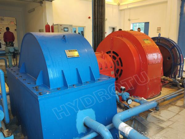 Quality Pelton Hydro Turbine / Pelton Water Turbine With Synchronous Generator for sale