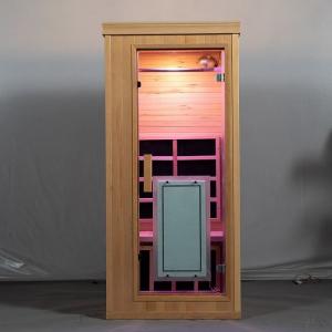  Canadian Hemlock Wooden Full Spectrum Far Infrared Sauna Room One Person Manufactures