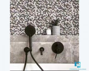  Button Shaped Decorative Wall Porcelain Tiles Mixed Color 6mm Thickness Manufactures