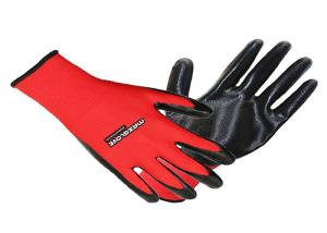  Safe Working Nitrile Coated Work Gloves Polyester Liner Material Resistant Abrasion Manufactures