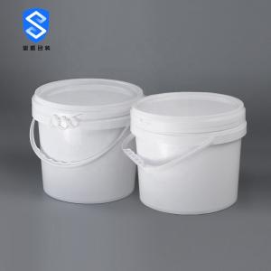  22.2cm White Five Gallon Buckets With Lid Corrosion Resistant Manufactures