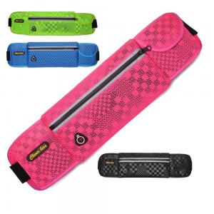 China Wholesales Breathable Waist Bag Mesh Fabric Sports Fanny Belts Bag Spandex Fitness Packs Customized Running Waist Packs on sale