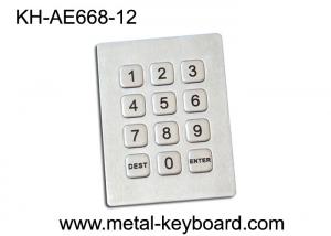  3x4 Matrix 12 Keys Kiosk Keypad / Rugged Stainless Steel Access Keypad Manufactures