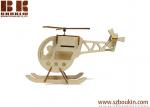 3D Wood Puzzle Solar Power Helicopters Wooden Puzzle DIY Assembly Education Toys