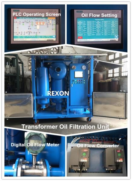 Quality High Vacuum Transformer Oil Purification Machine ZYD-150 Oil Flow 0~9000 Liters / Hour for sale