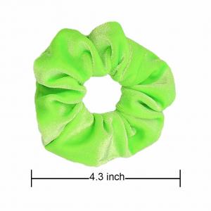  4.5cm 1.77 Inches Other Silk Products Elastic Green Velvet Hair Band Manufactures