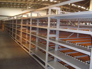  Forklift Order Picking Carton Flow Racking Systems , Pallet Conveyor Systems Stainless Steel Manufactures